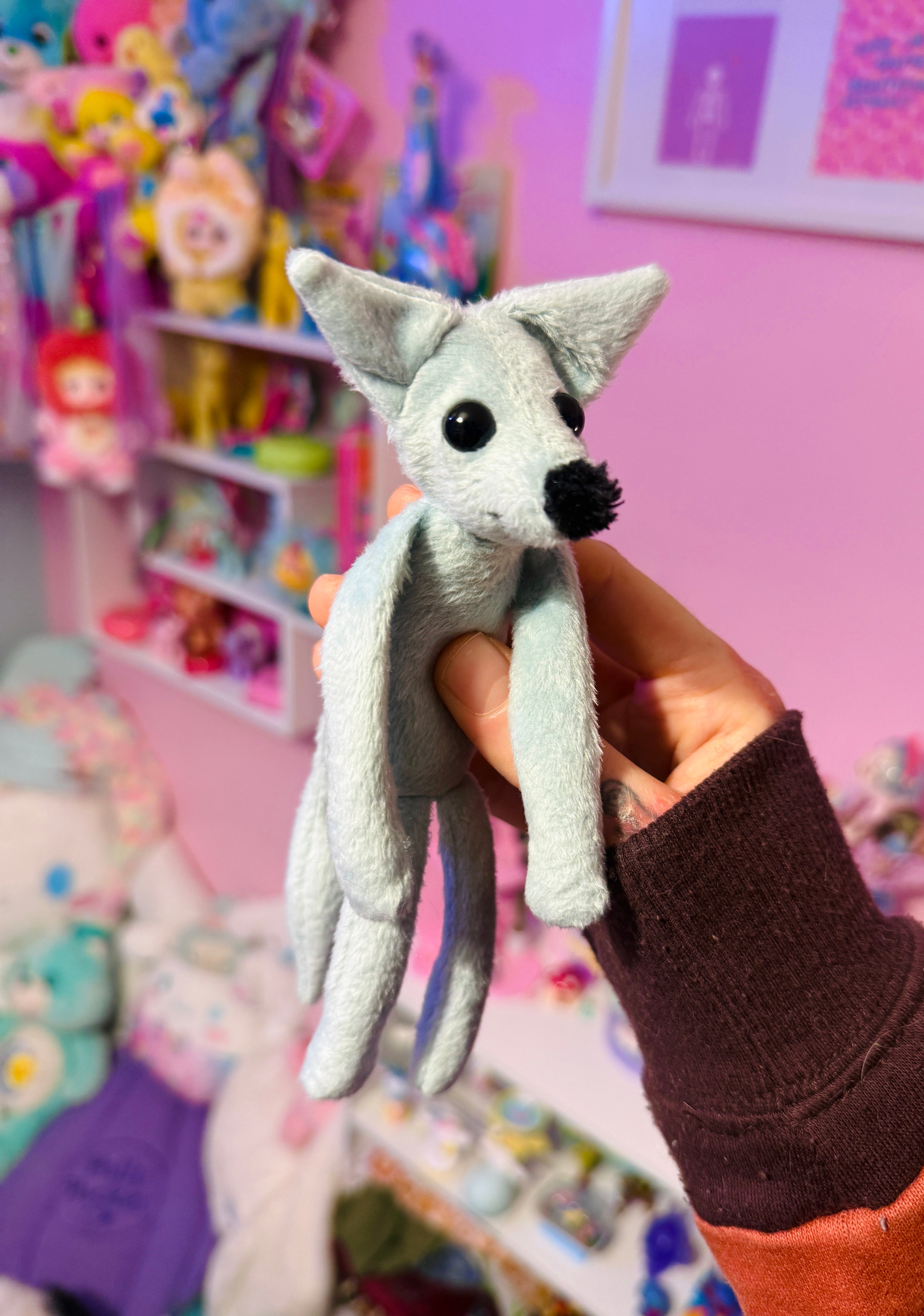 TINY SEASPRAY FOX - Handmade Luxury Weighted Fox Doll