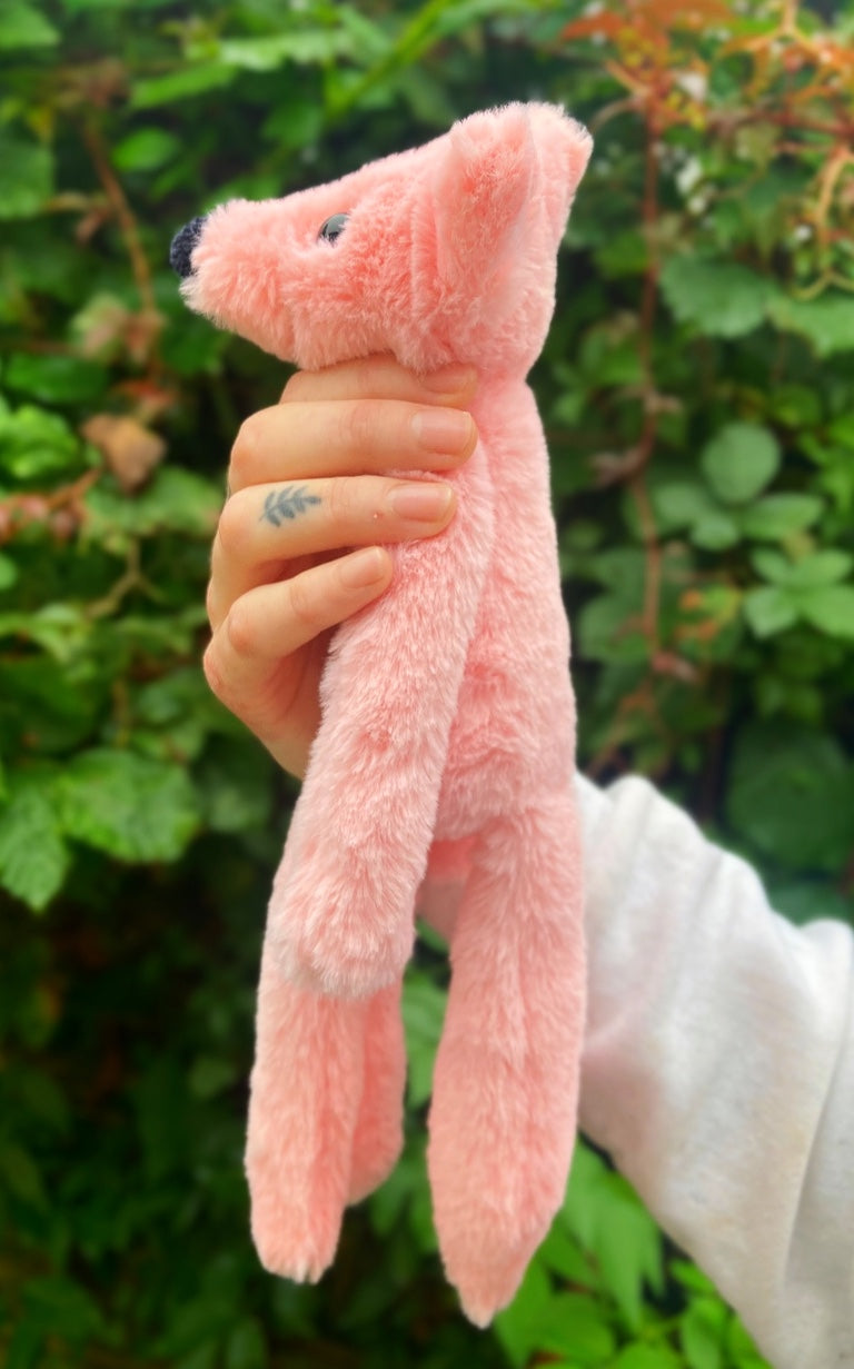 HOPEFUL HEART FOX - Handmade Luxury Weighted Plush Fluffy Fox Doll