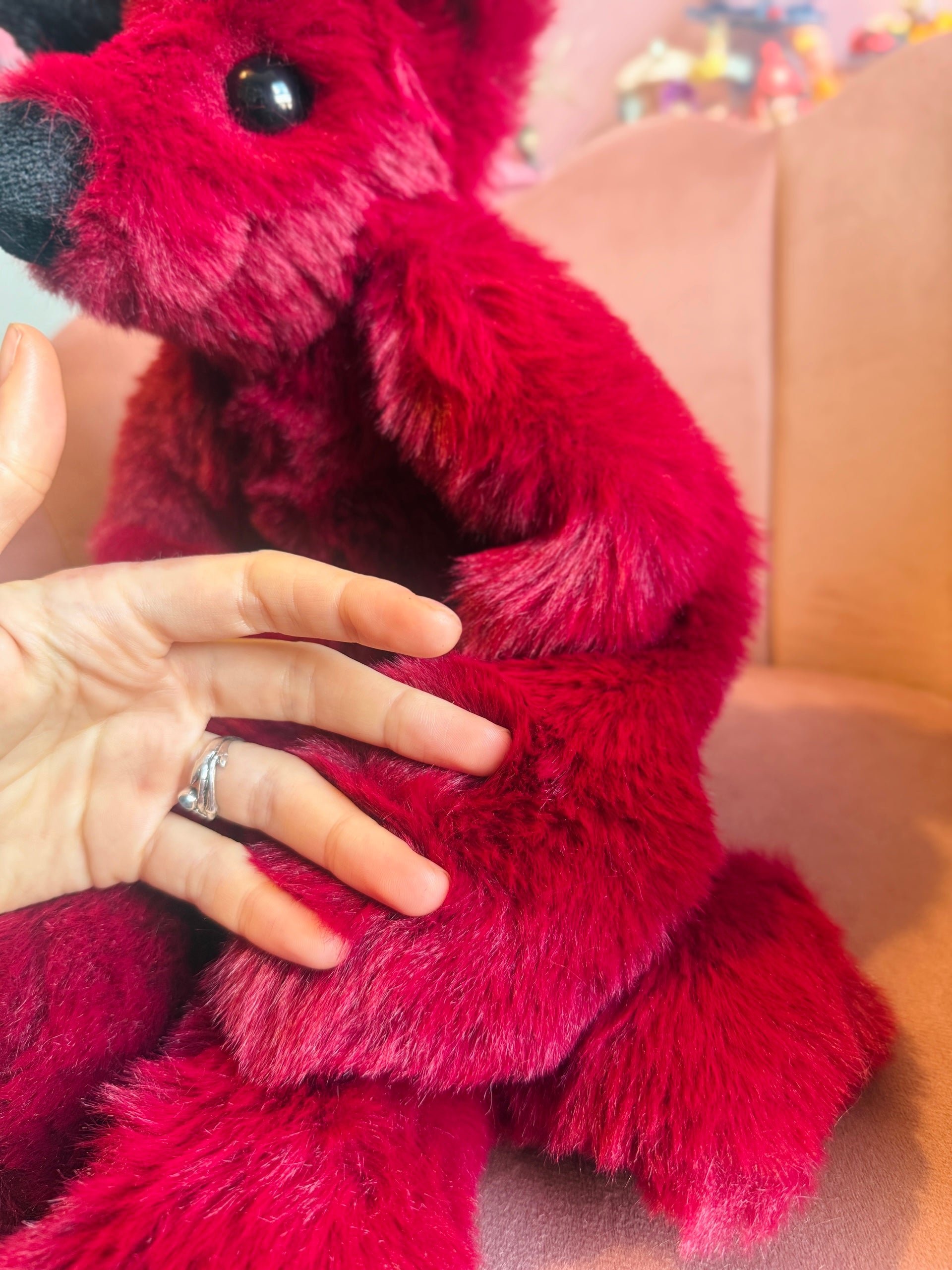 XL DEVIL FOX - Handmade Luxury Weighted Fox Doll
