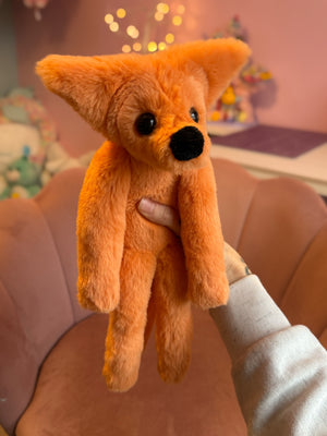 ORANGE FOX - Handmade Luxury Weighted Fox Doll