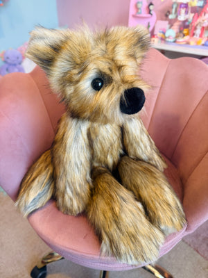 XXL FLUFFY FERAL FOX - Handmade Luxury Weighted Plush Doll