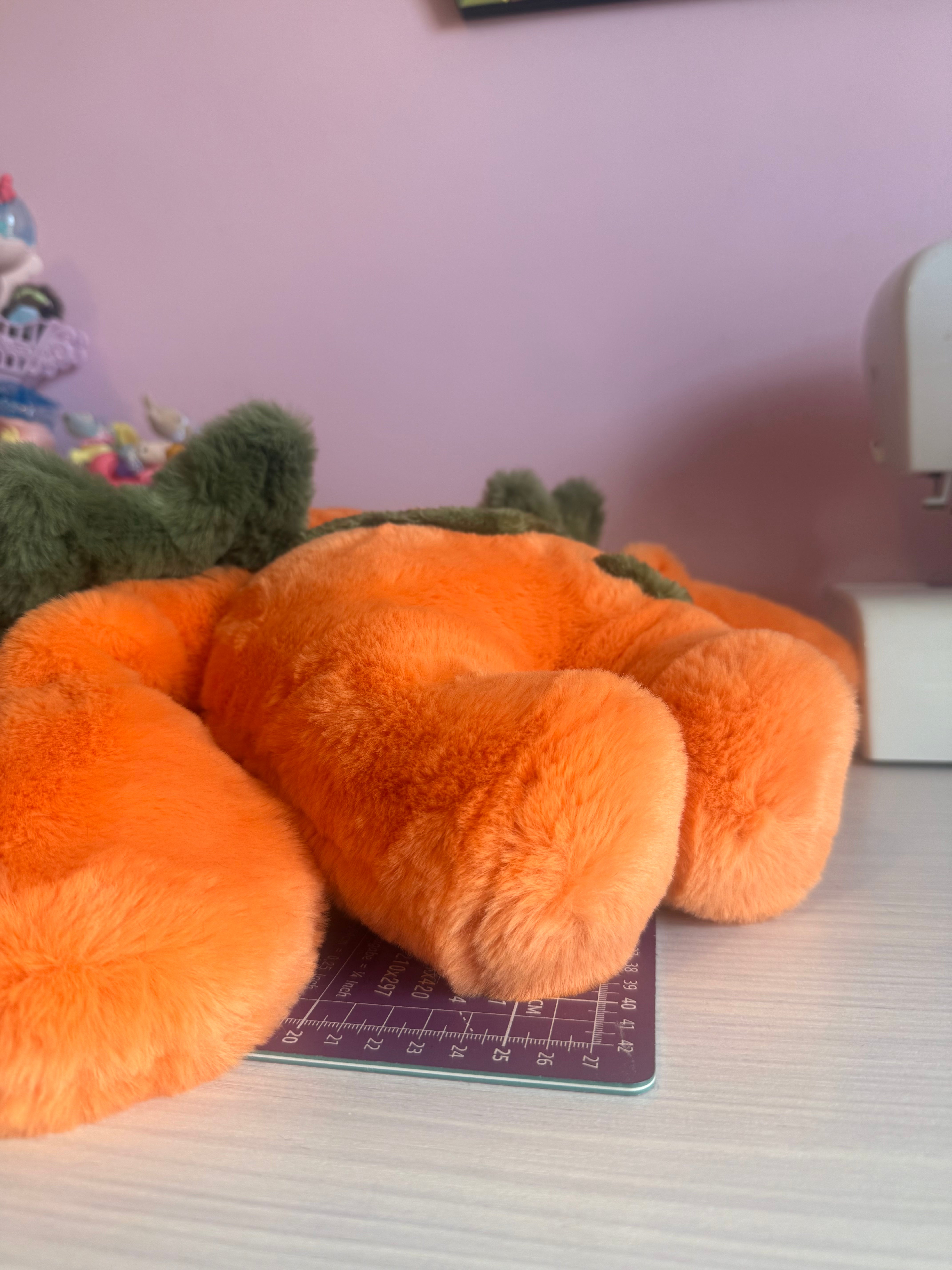 LARGE PUMPKIN PATCH PUDGEPUFF - Handmade Weighted Pumpkin Doll