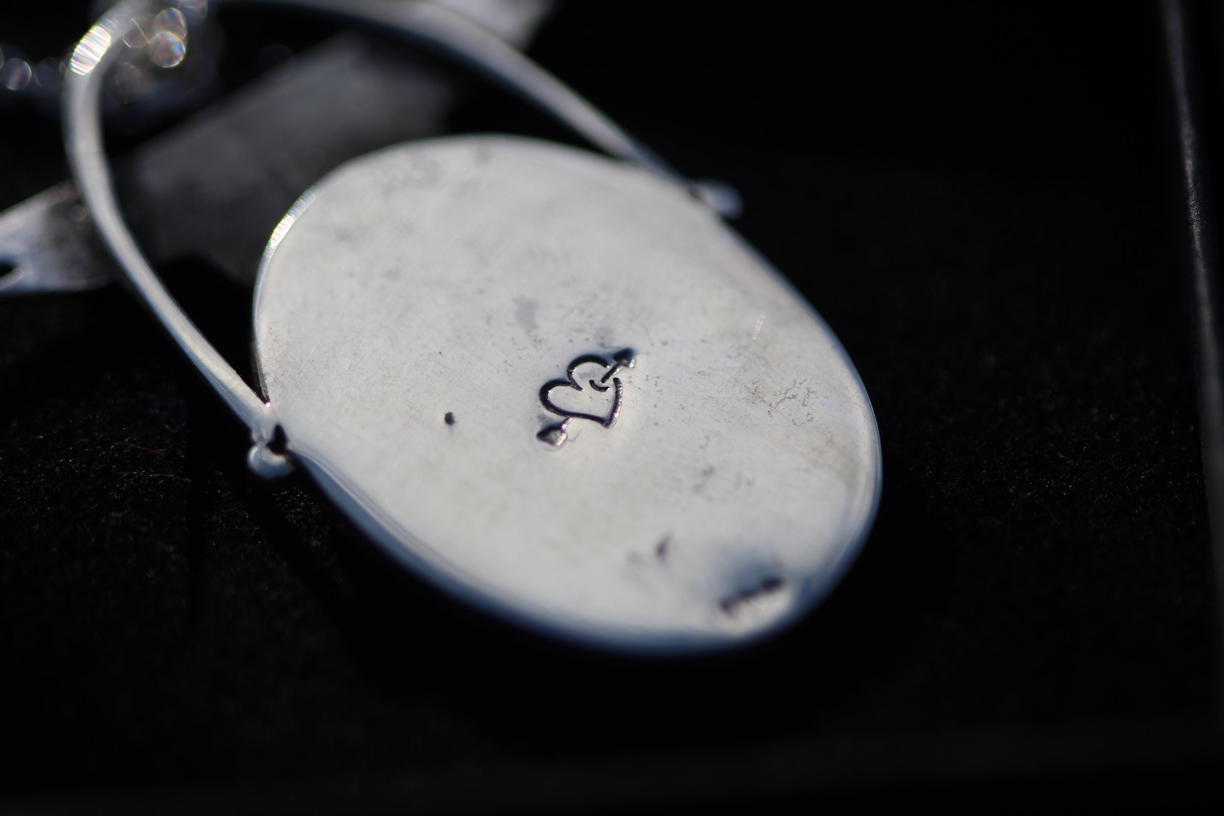 BLESS THIS MESS Handmade Sterling Silver Anatomical Heart Necklace