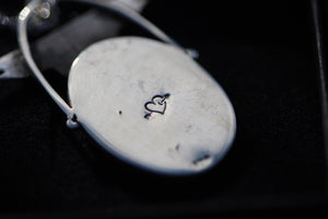 BLESS THIS MESS Handmade Sterling Silver Anatomical Heart Necklace