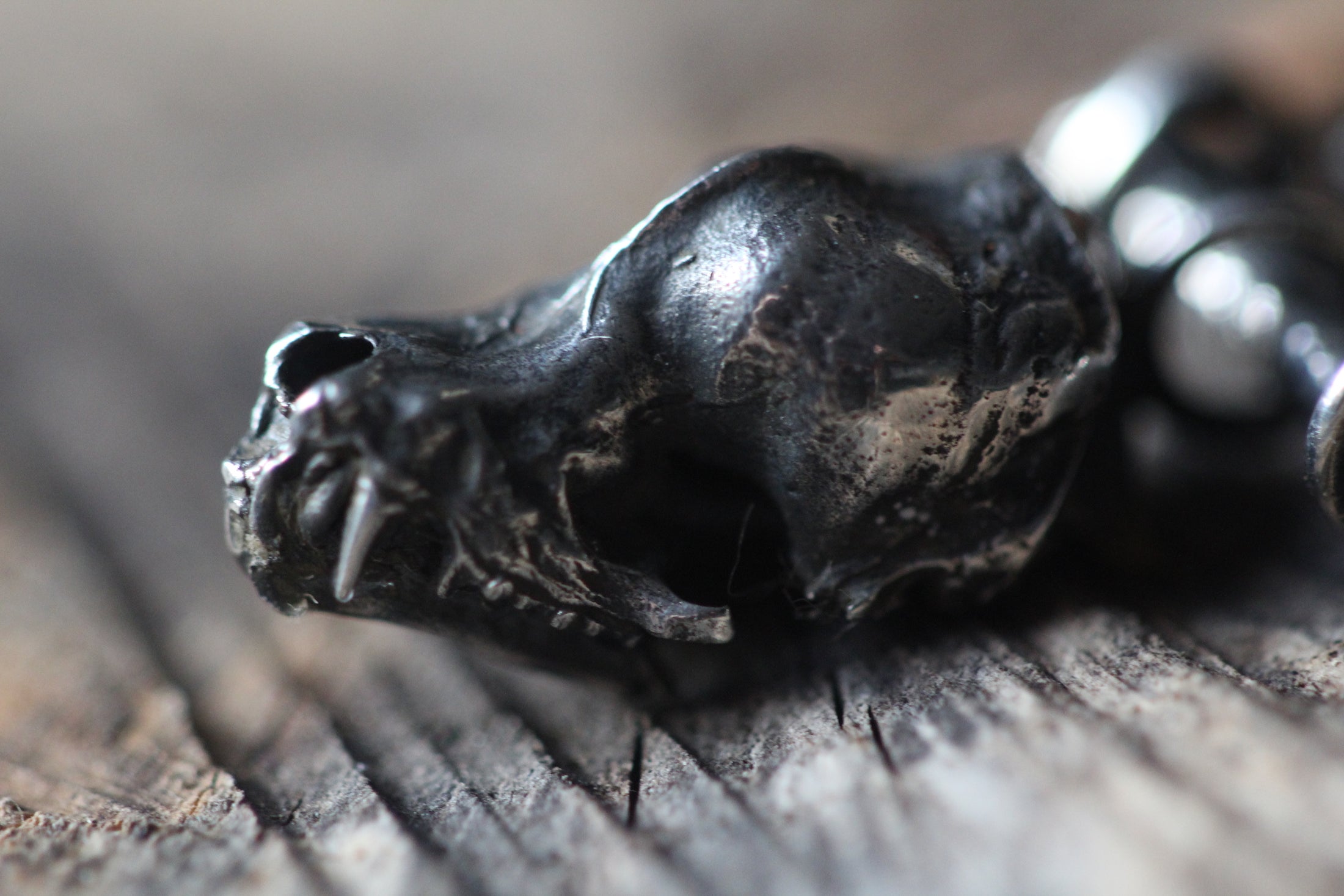 LETTING GO Bat Skull Necklace