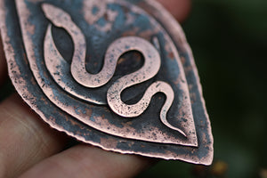 SERPENT YONI Handmade Copper Necklace