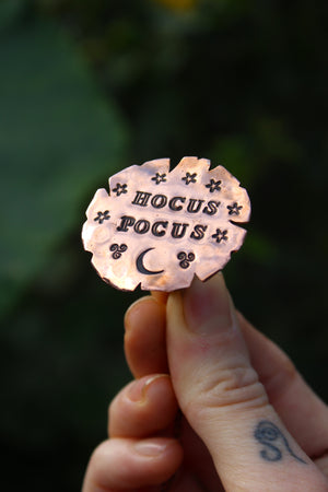 HOCUS POCUS Handmade Copper Witches Hat Necklace