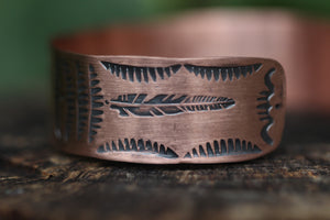 AS ABOVE SO BELOW Stamped Copper Cuff (Adjustable)