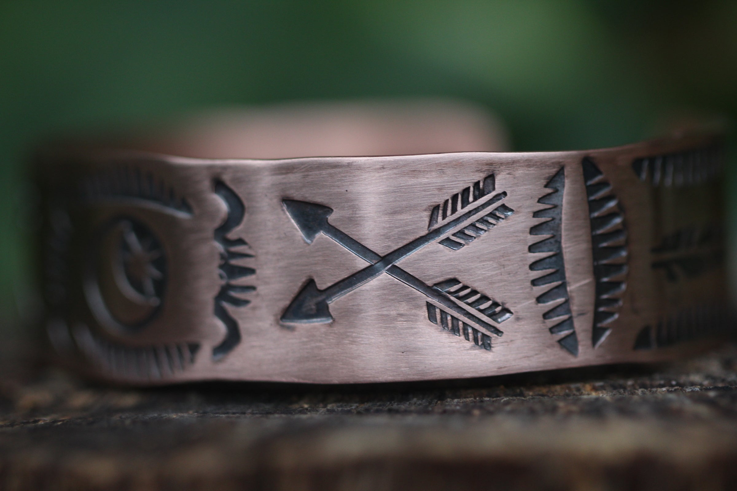 AS ABOVE SO BELOW Stamped Copper Cuff (Adjustable)
