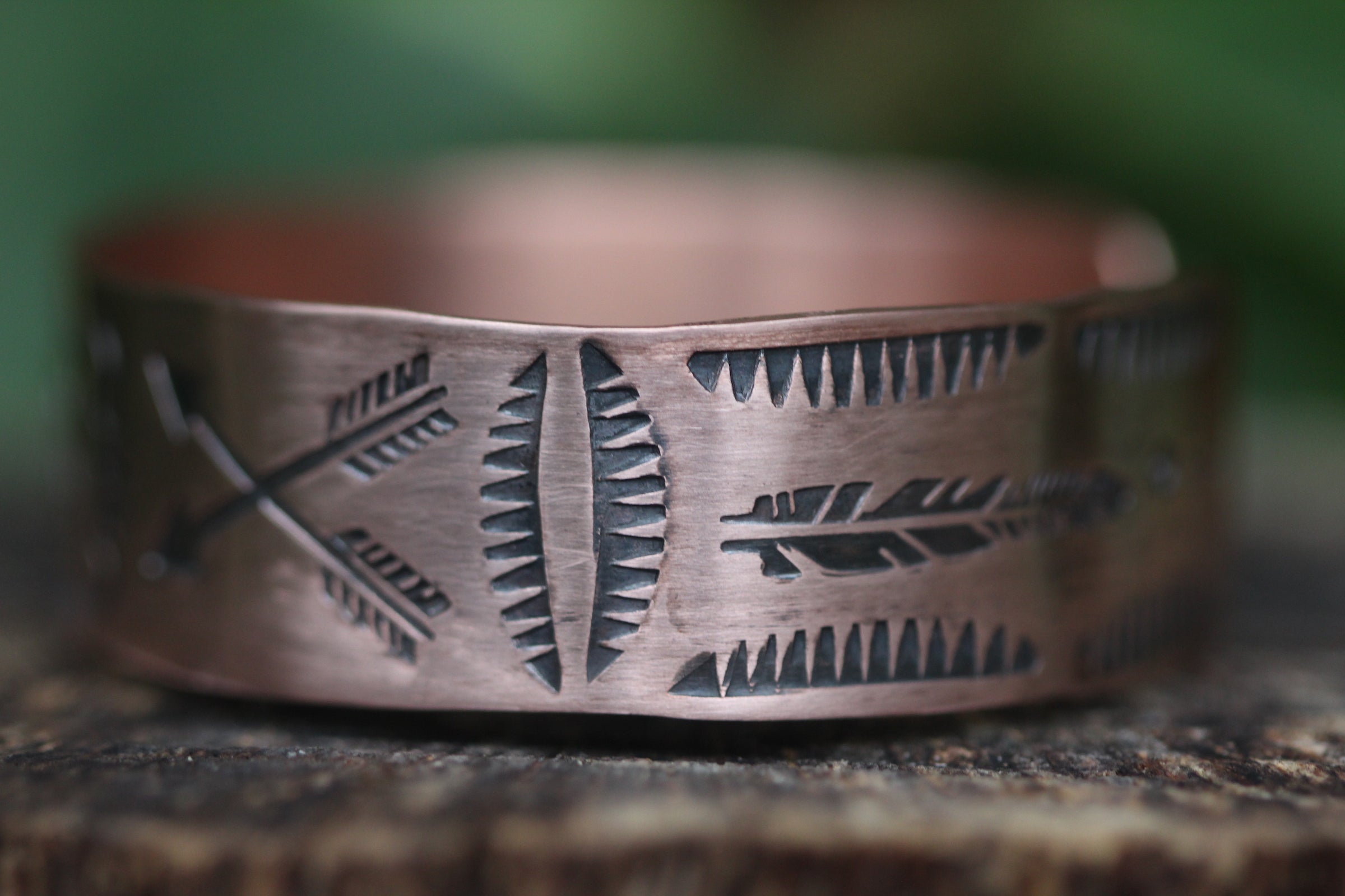 AS ABOVE SO BELOW Stamped Copper Cuff (Adjustable)