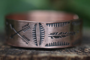 AS ABOVE SO BELOW Stamped Copper Cuff (Adjustable)