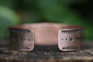 AS ABOVE SO BELOW Stamped Copper Cuff (Adjustable)