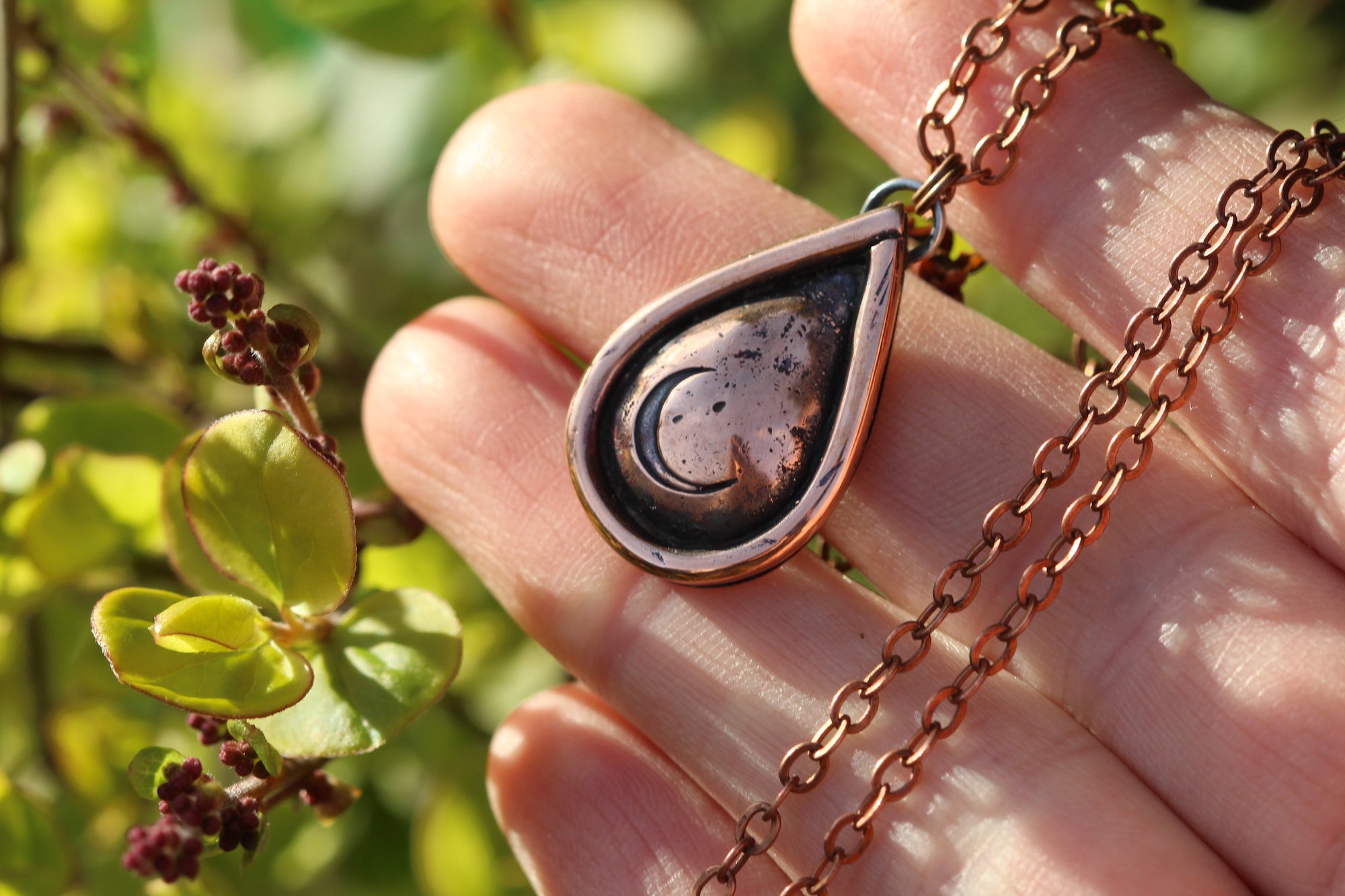 RELEASE + RECEIVE Handmade Copper Necklace