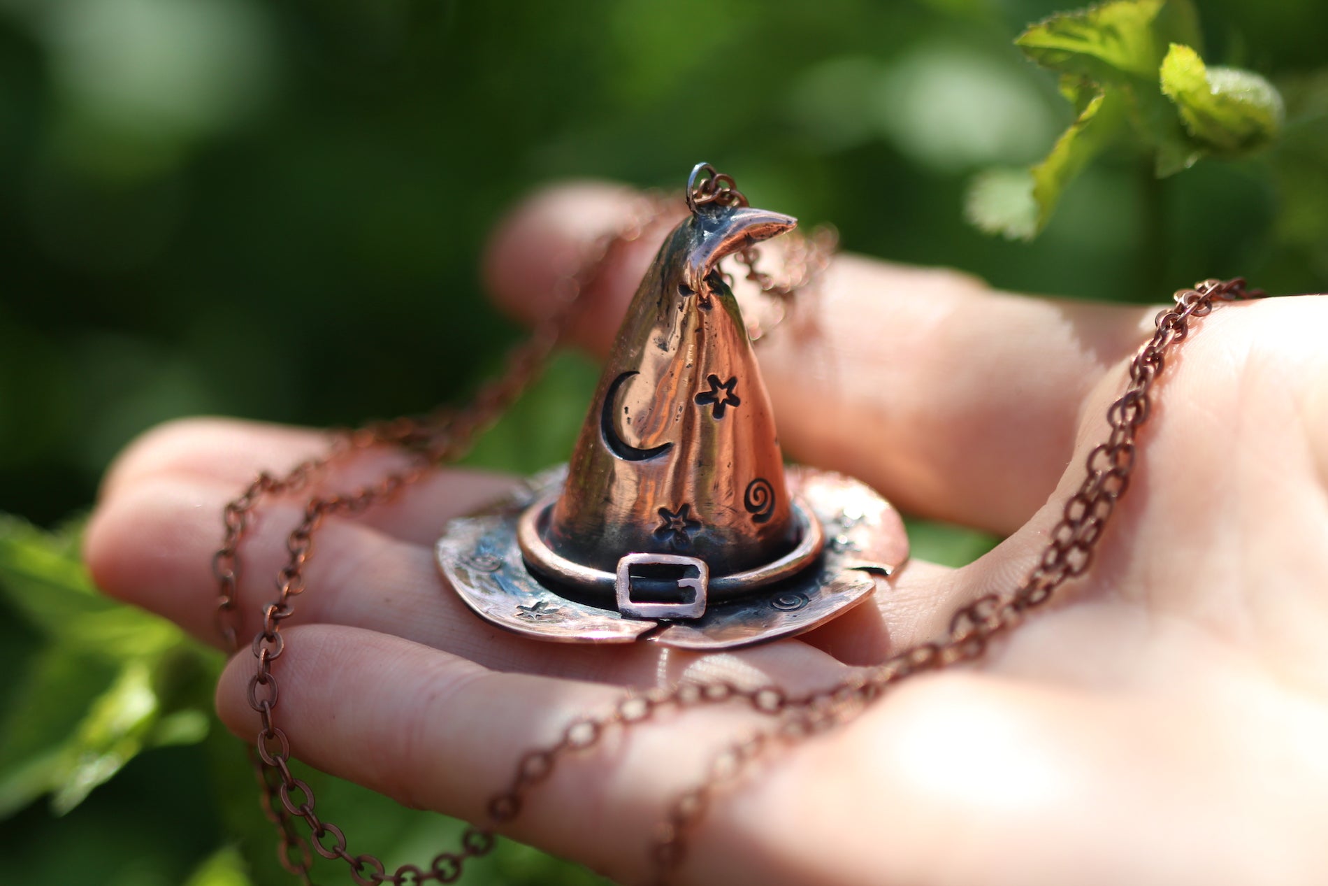 🧙🏼Original Witches Hat🧙🏾Handmade Copper Necklace (Made to Order)