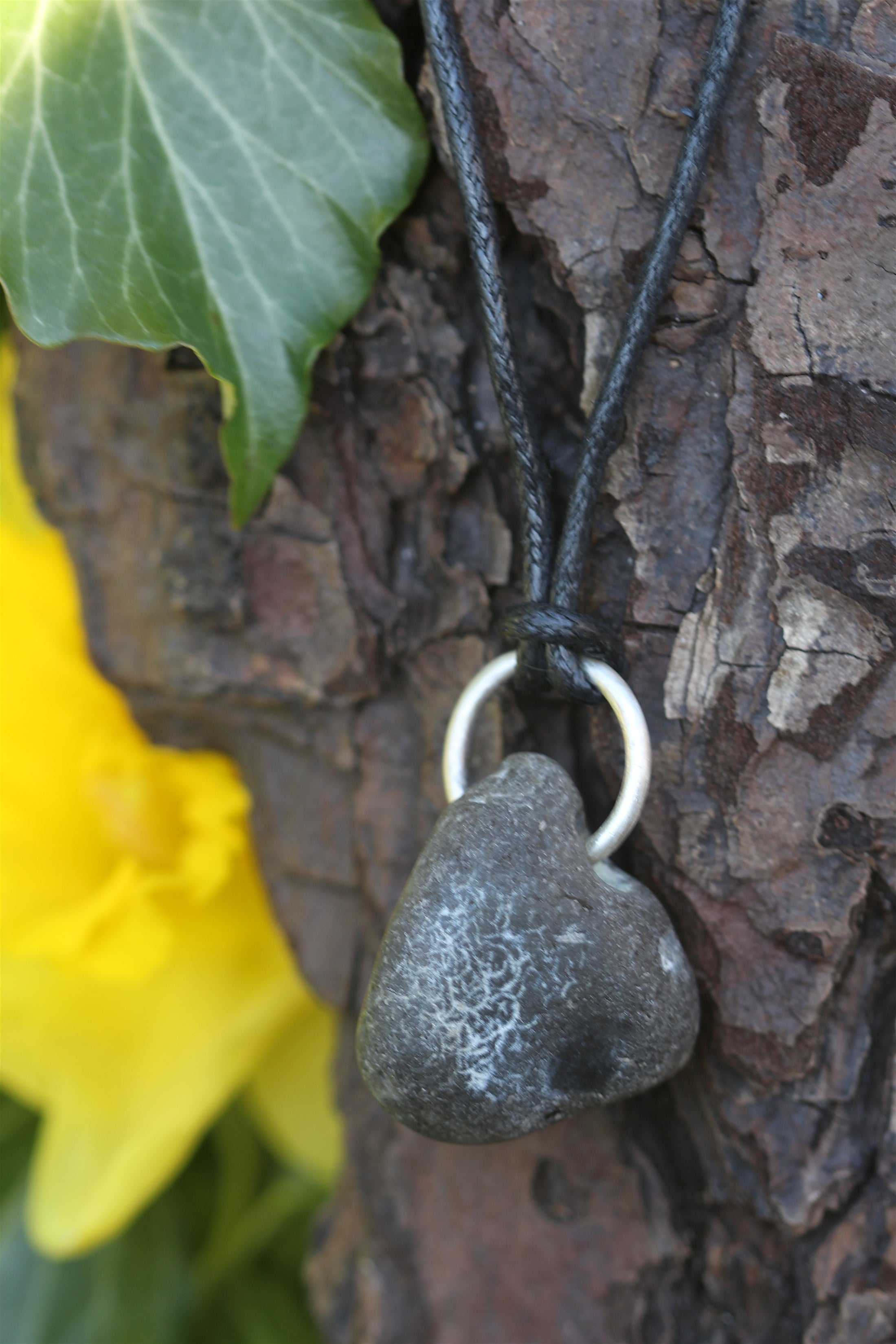 TIDE WITCH Sterling Silver Hag Stone Necklace