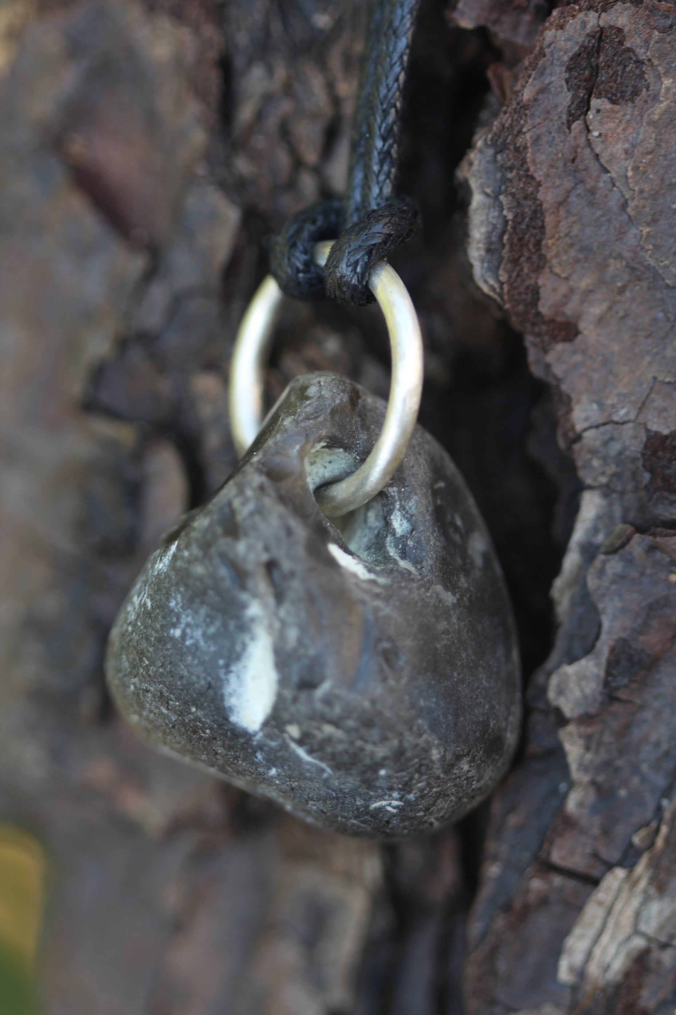 TIDE WITCH Sterling Silver Hag Stone Necklace