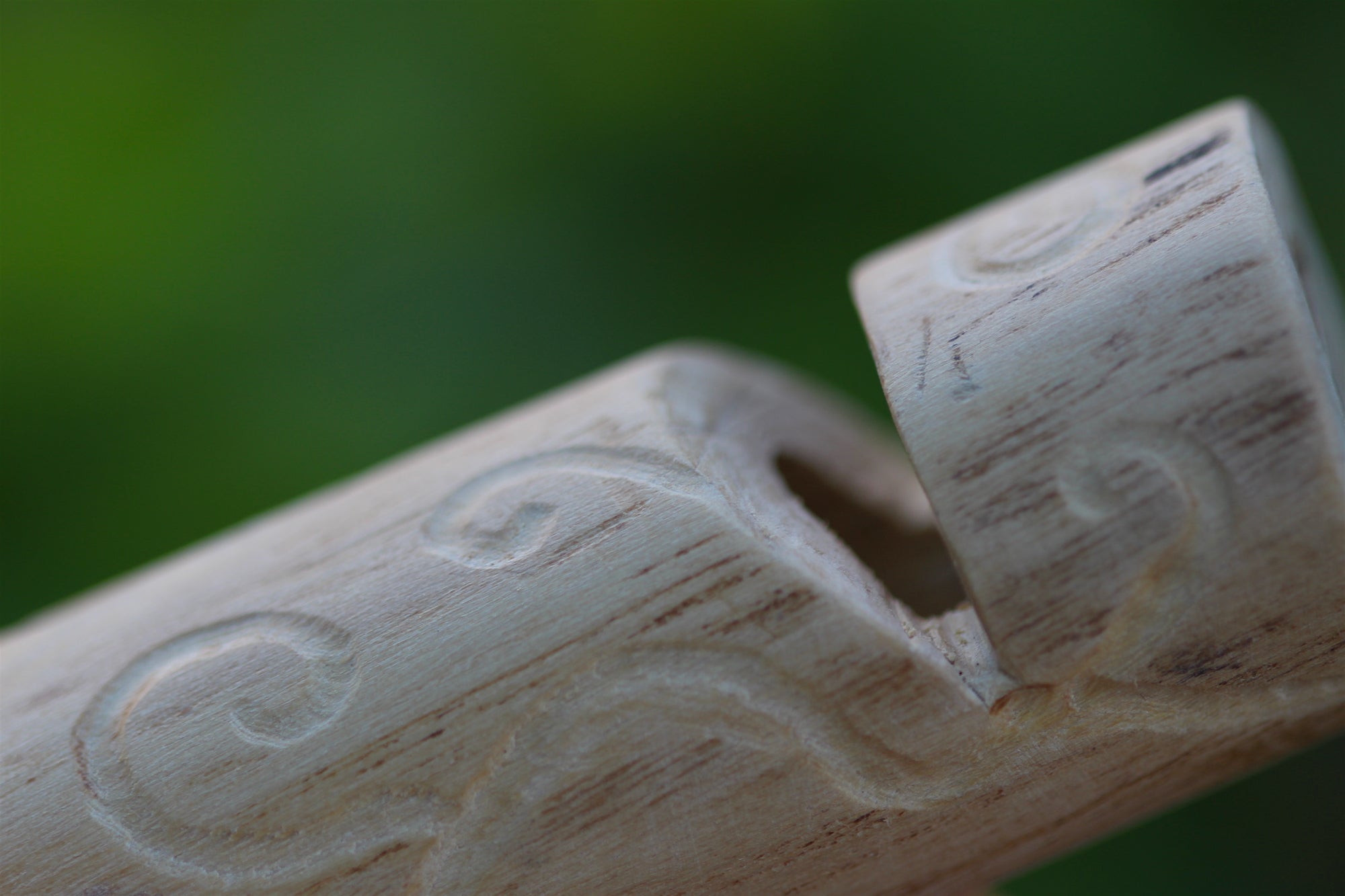 Green Owl Handmade Elder Wood Whistle