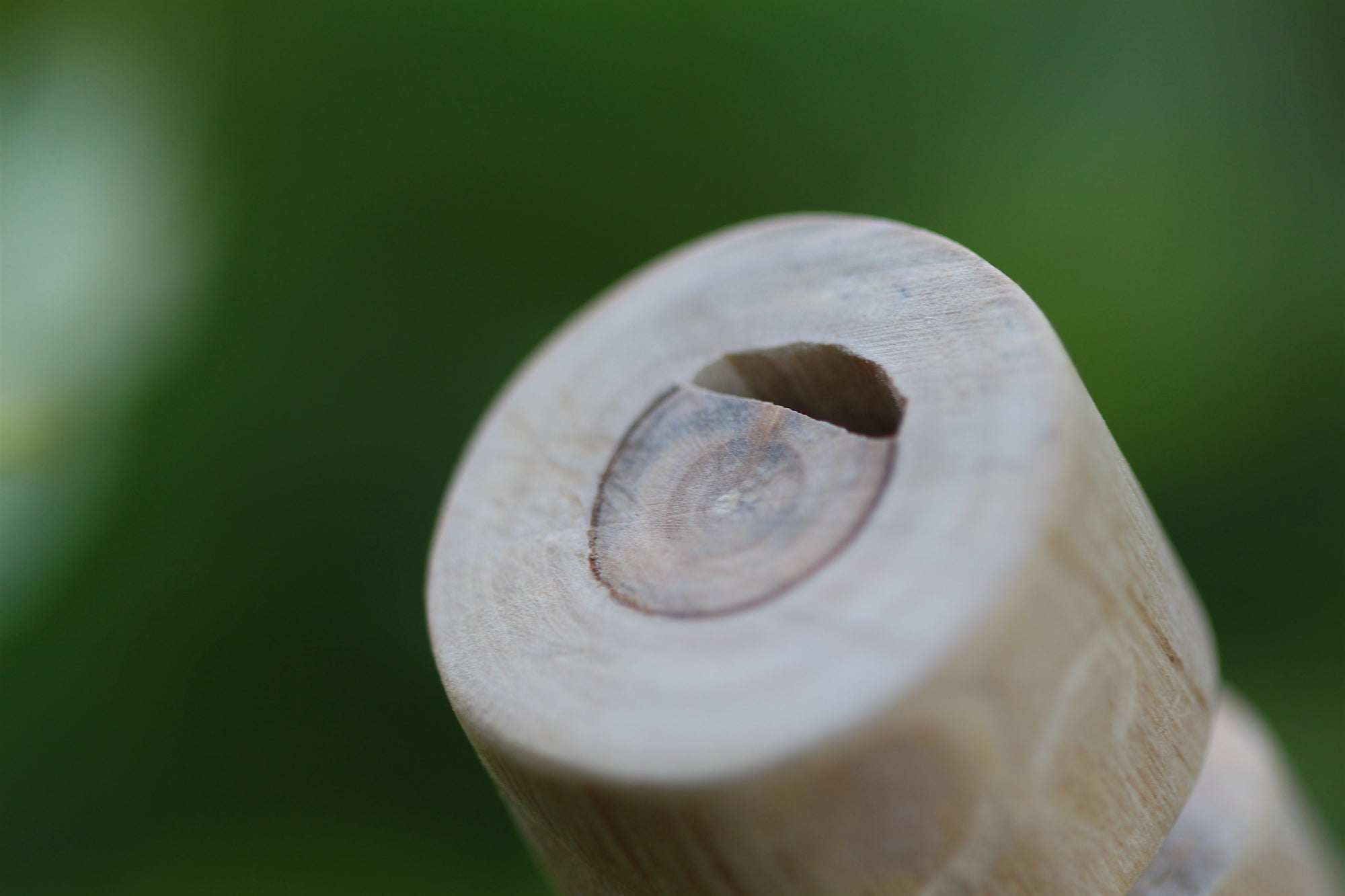Green Owl Handmade Elder Wood Whistle