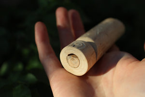 Green Owl Handmade Elder Wood Whistle