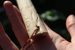 Green Owl Handmade Elder Wood Whistle