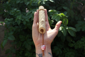 Red Owl Handmade Elder Wood Whistle