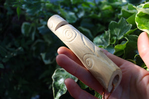 Red Owl Handmade Elder Wood Whistle