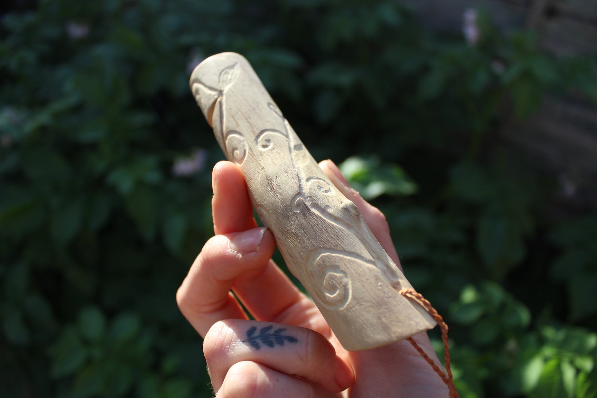 Red Owl Handmade Elder Wood Whistle