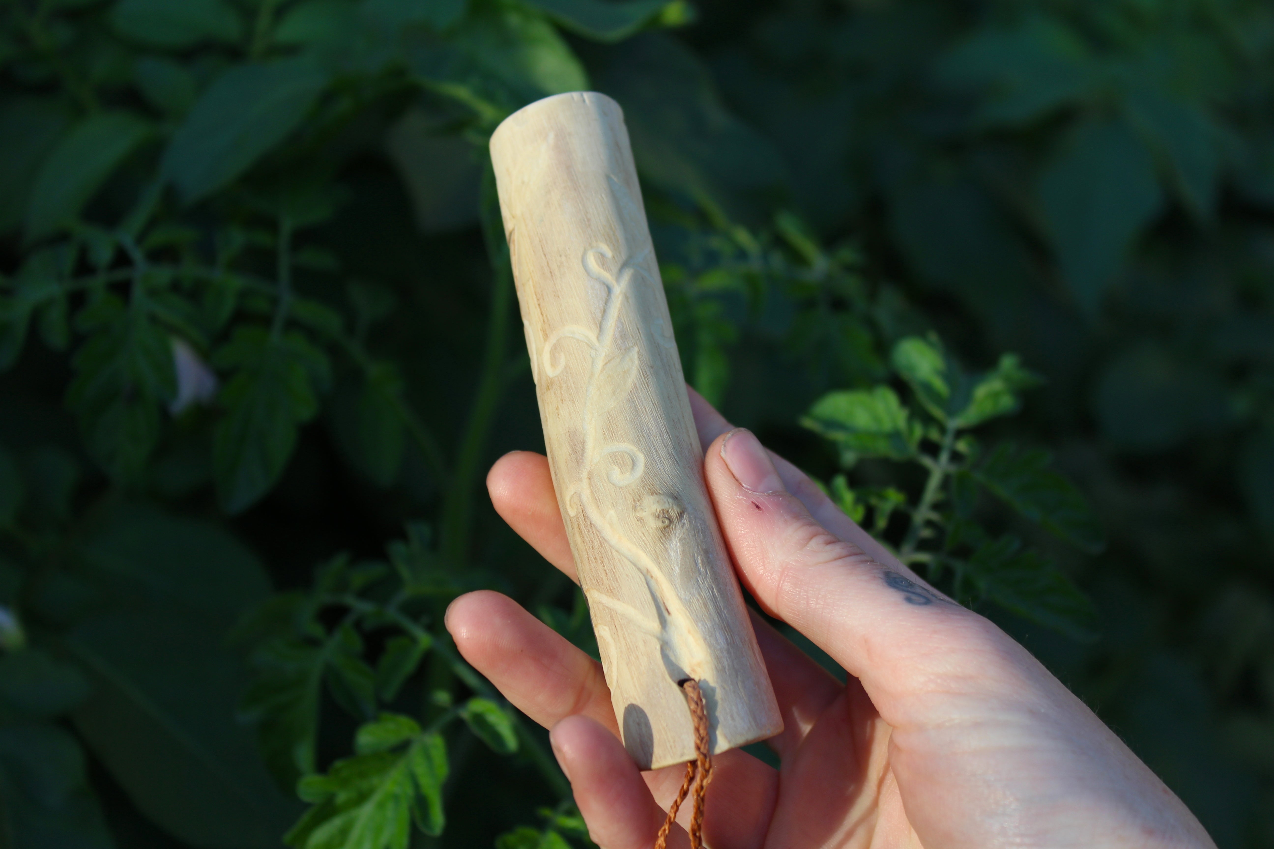Red Owl Handmade Elder Wood Whistle