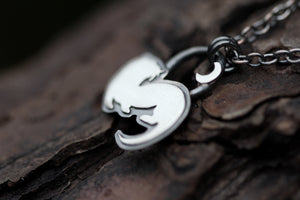 WILD FEMININE Sterling Silver Otter Necklace