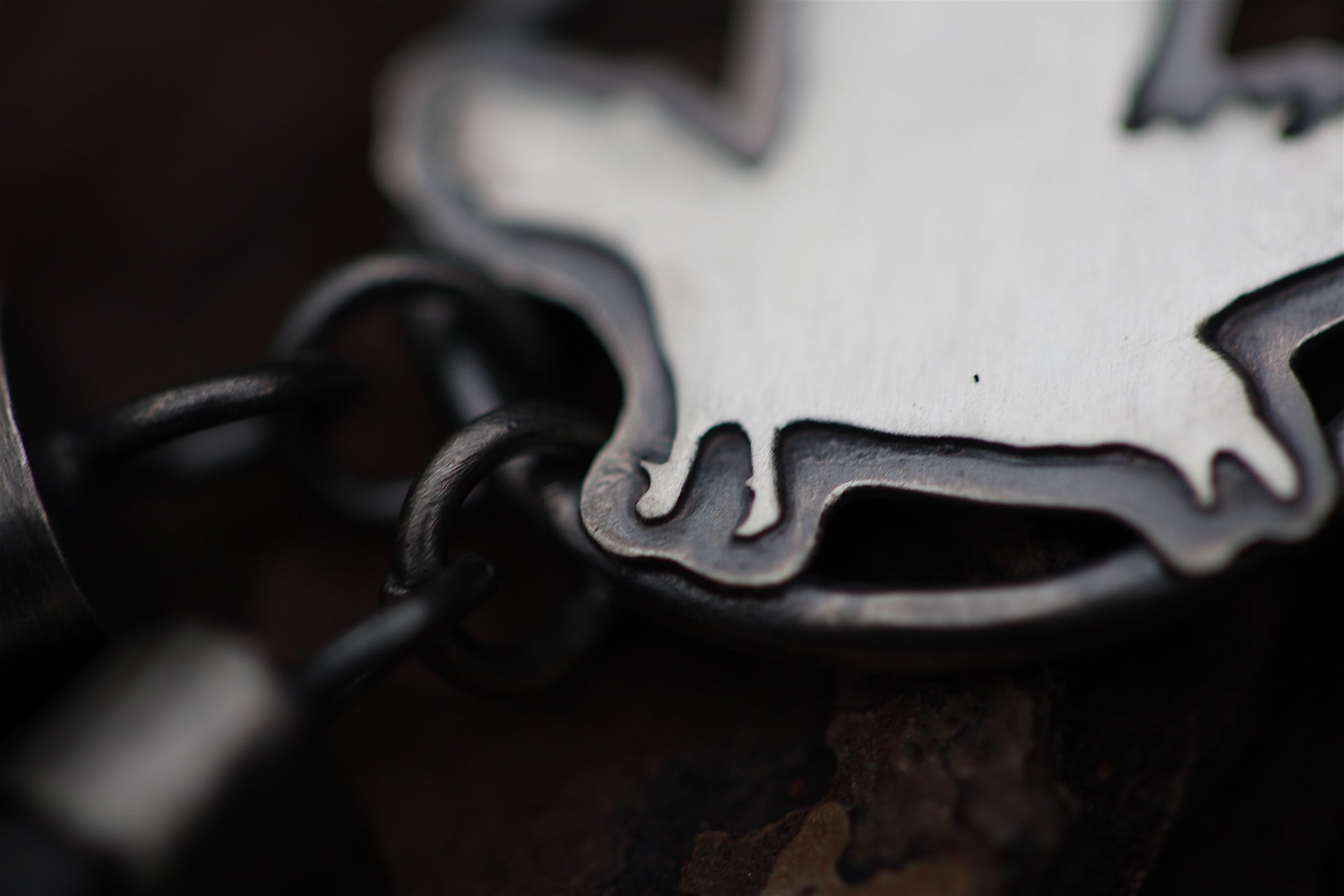 TREASURE SEEKER Sterling Silver Crow Necklace with Black Tourmaline