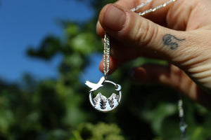 WILDERNESS WITHIN Handmade Sterling Silver Necklace