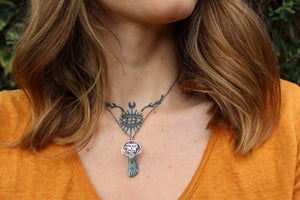 BAREFOOT & FREE Ceramic & Sterling Silver Necklace