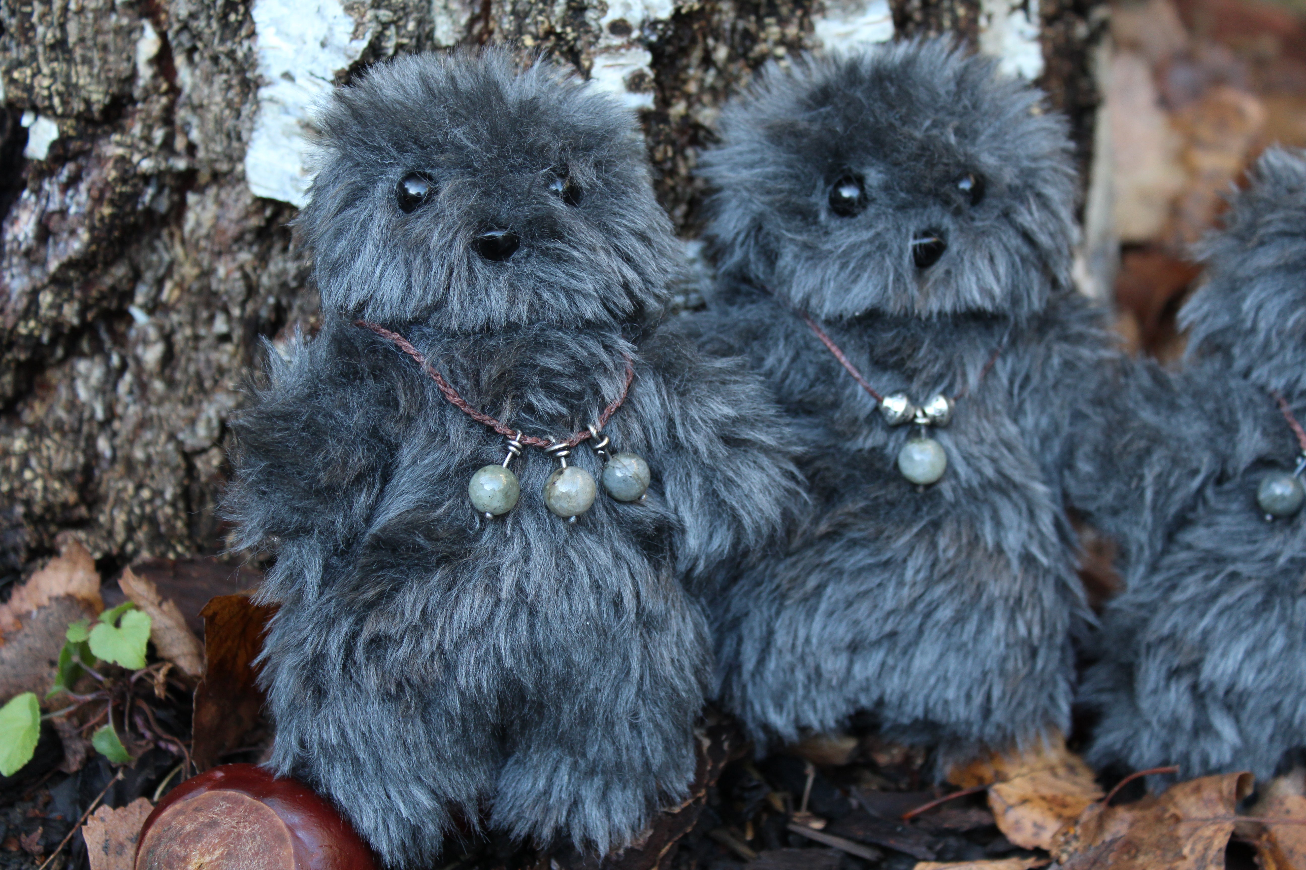 Wild Grey Wilderkin with Labradorite Necklace I