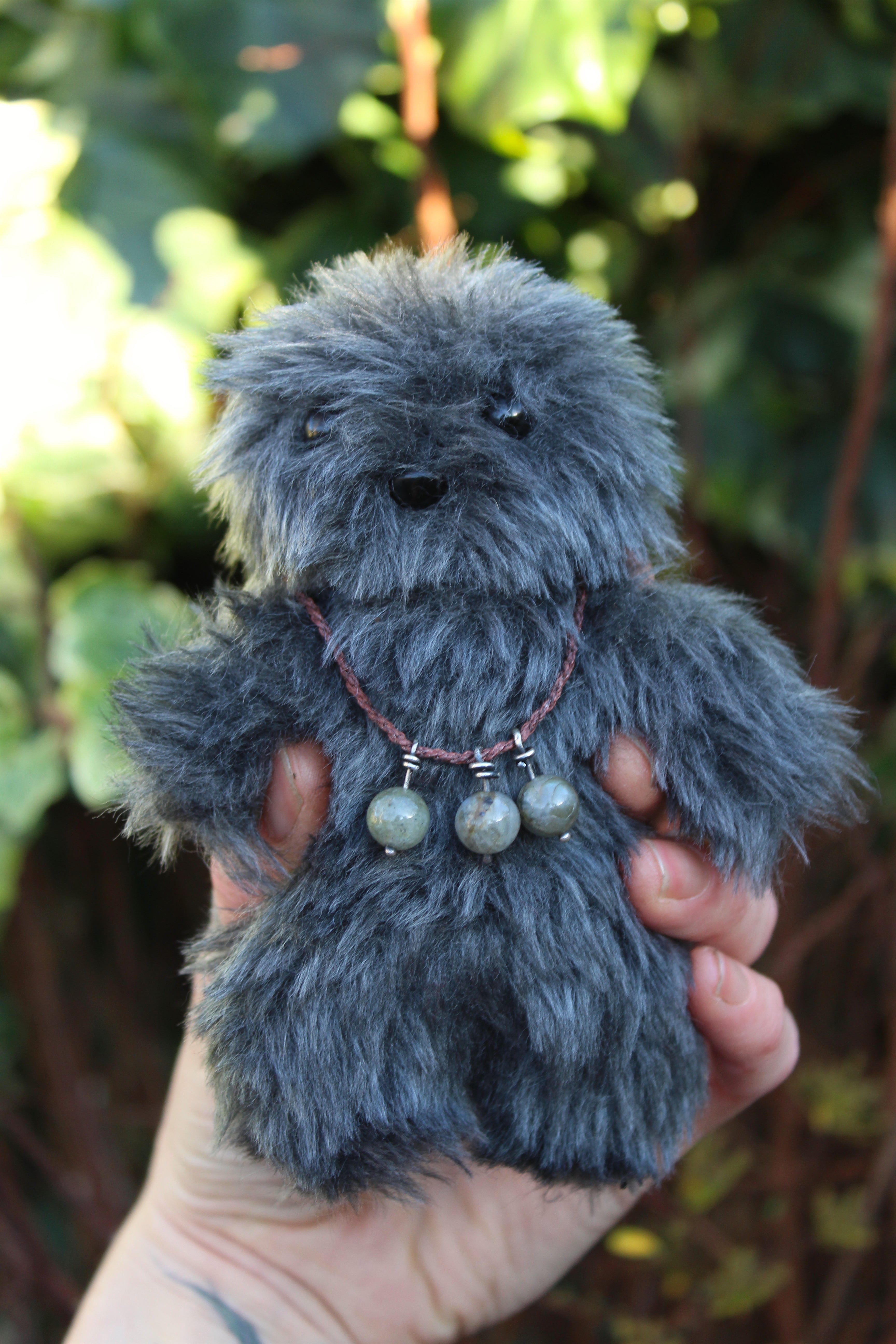 Wild Grey Wilderkin with Labradorite Necklace I