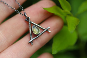 HEARTFIRE Sterling Silver Necklace with Peridot