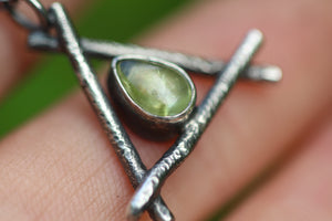HEARTFIRE Sterling Silver Necklace with Peridot