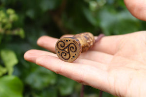 MOREL MAGIC - Handmade Hazel Wood Mushroom Necklace