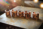 CELESTIAL Handmade Copper Hair Braid Cuffs (Made to Order)