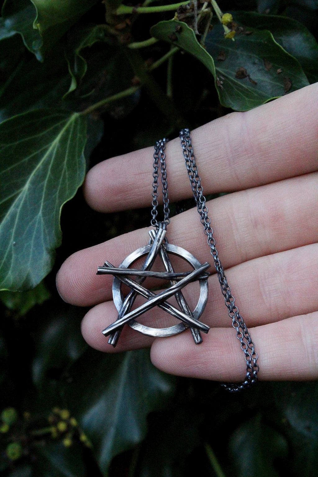 SPIRIT Handmade Sterling Silver Pentacle Necklace (Made to Order)